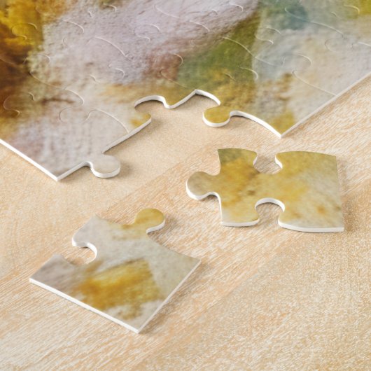 White Flower Garden Art Puzzel (Zijkant)