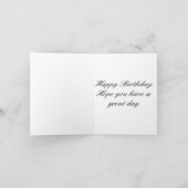 White Flower Happy 98th Birthday Kaart (Binnen)