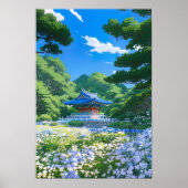 White Flower Haven Poster (Voorkant)