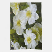 White Flower Kitchen Towel Theedoek (Verticaal)