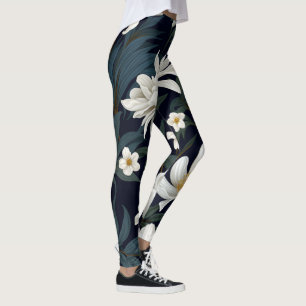 White Flower legging