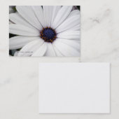 White Flower met Blue Center Visitekaartje (Voorkant / Achterkant)