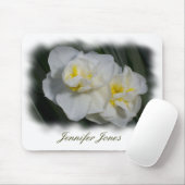 White Flower Mousepad Muismat (Met muis)