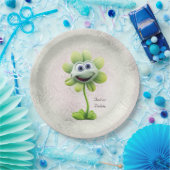 White Flower Paper-Bord Papieren Bordje (Feest)