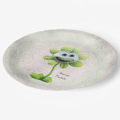 White Flower Paper-Bord Papieren Bordje (Gekanteld)