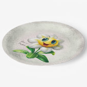 White Flower Paper-Bord Papieren Bordje (Gekanteld)