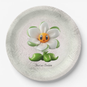 White Flower Paper-Bord Papieren Bordje