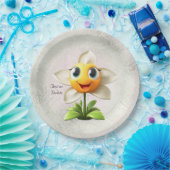 White Flower Paper-Bord Papieren Bordje (Feest)