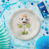 White Flower Paper-Bord Papieren Bordje (Feest)