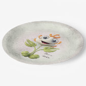 White Flower Paper-Bord Papieren Bordje (Gekanteld)