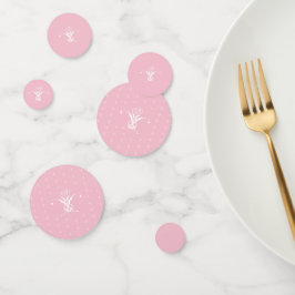 White Flower Pastel Easter Confetti