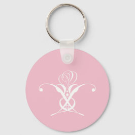 White Flower Pastel Easter Sleutelhanger
