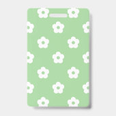 White Flower Pattern Badge (Achterkant)