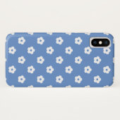 White Flower Pattern Case-Mate iPhone Case (Achterkant (horizontaal))
