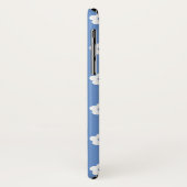 White Flower Pattern Case-Mate iPhone Case (Achterkant/links)