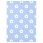 White Flower Pattern Klembord (Achterkant)