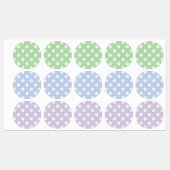 White Flower Pattern Labels (Vel)