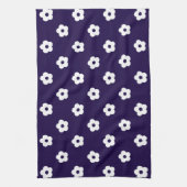 White Flower Pattern Theedoek (Verticaal)