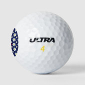 White Flower Pattern Thunder_Cove Golfballen (Logo)