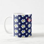 White Flower Pattern Thunder_Cove Koffiemok (Links)