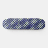 White Flower Pattern Thunder_Cove Persoonlijk Skateboard (Horizontaal)