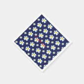 White Flower Pattern Thunder_Cove Servet (Hoek)