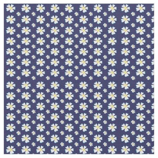 White Flower Pattern Thunder_Cove Stof (Close Up)