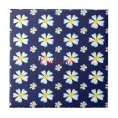 White Flower Pattern Thunder_Cove Tegeltje (Voorkant)