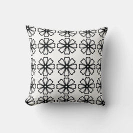 White Flower - Polyester Sierkussen 16 x 16 inch
