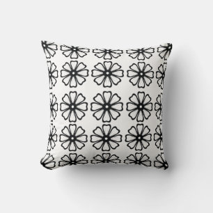 White Flower - Polyester Sierkussen 16 x 16 inch