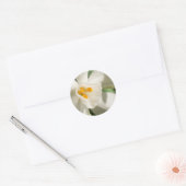 White Flower Spring Event and Wedding Ronde Sticker (Envelop)