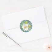 White Flower Sticker (Envelop)