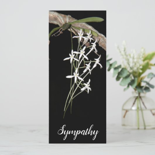 White Flower Vine Flat Kaart (past op #10 envelop) (Staand voorkant)