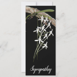 White Flower Vine Flat Kaart (past op #10 envelop)