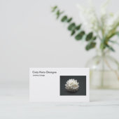 White Flower Visitekaartje (Staand voorkant)