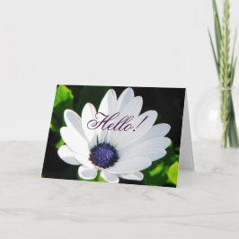 White Flower Wenskaart Kaart