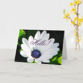 White Flower Wenskaart Kaart (Gele Bloem)