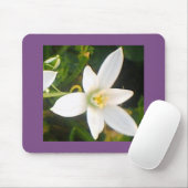 White Flowering Bloom Muismat (Met muis)