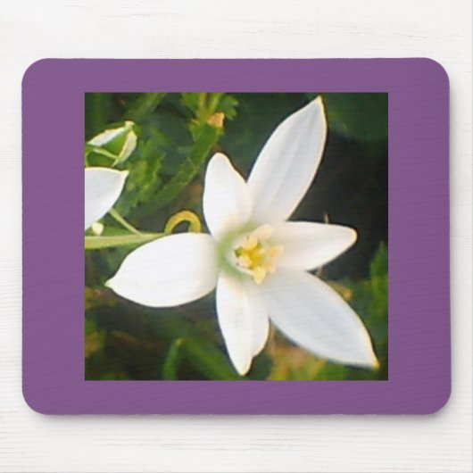 White Flowering Bloom Muismat (Voorkant)