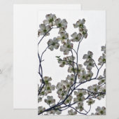 White Flowering Dogwood Briefpapier (Voorkant / Achterkant)