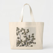 White Flowering Dogwood Large Canvas tas (Voorkant)