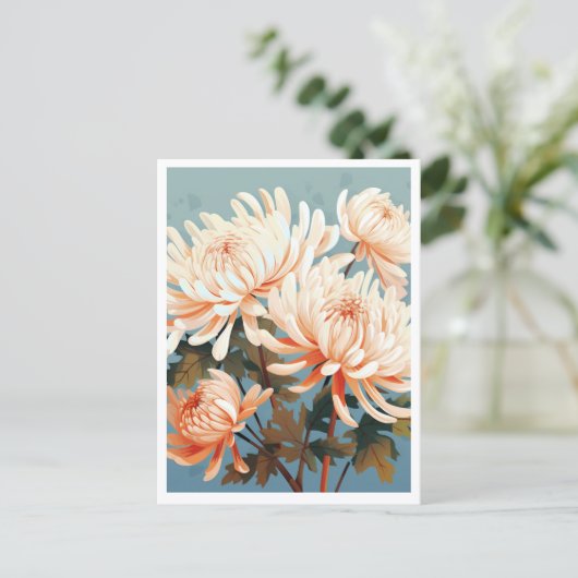 WHITE FLOWERS #1 BRIEFKAART (Staand voorkant)