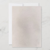 White Flowers and Pampas Grass Elegant Wedding Kaart (Achterkant)