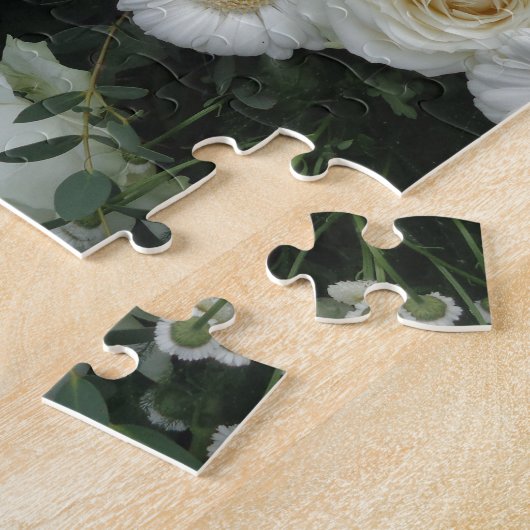 White Flowers Bouquet Legpuzzel (Zijkant)