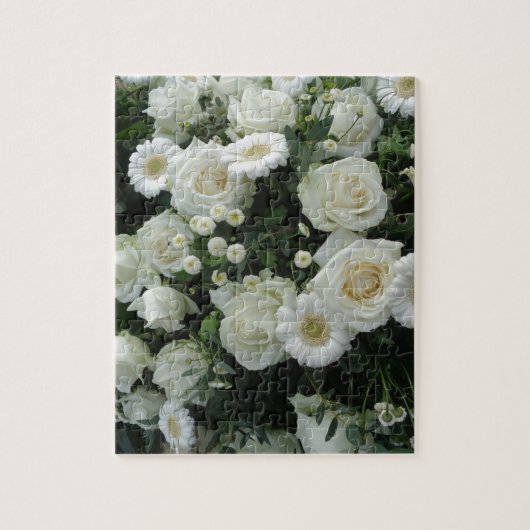 White Flowers Bouquet Legpuzzel (Verticaal)