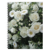 White Flowers Bouquet Notitieboek (Voorkant)