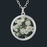 White Flowers Bouquet Zilver Vergulden Ketting<br><div class="desc">White Flowers Bouquet</div>