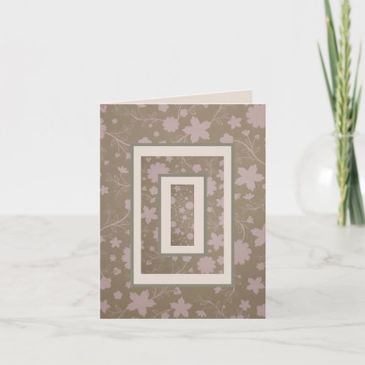 White Flowers Card Kaart (Voorkant)