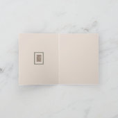White Flowers Card Kaart (Binnen)