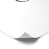 White Flowers, Cream Flowers, Birthday Welcome Poster (Hoek)